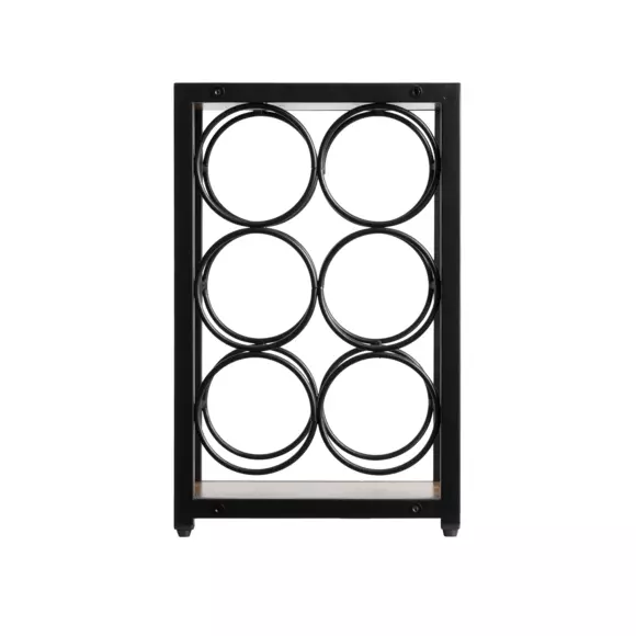 Casier range-bouteilles industriel  6 emplacements (H20 cm) Sacha Noir 3
