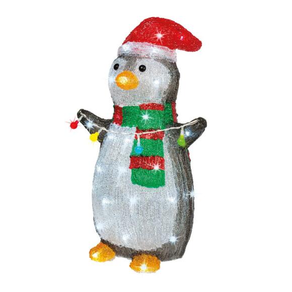 Verlichte pinguïn Polly Koud wit 48 LED 2
