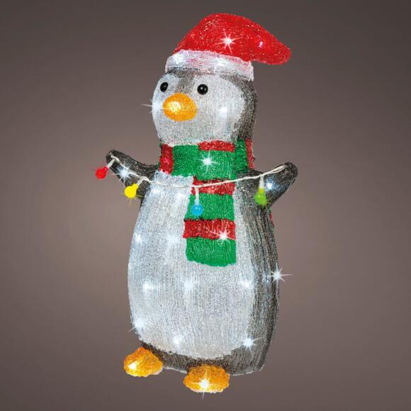 Pinguino luminoso Polly Blanco frío 48 LED 3