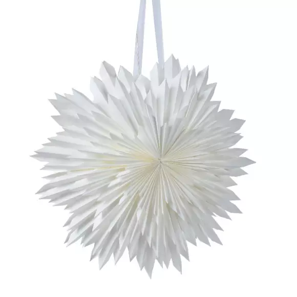 Suspension lumineuse Flocon étoilé Blanc 2