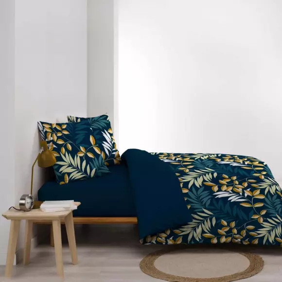 Funda Nórdica y dos fundas en algodón (260 cm) Nelida Azul 3