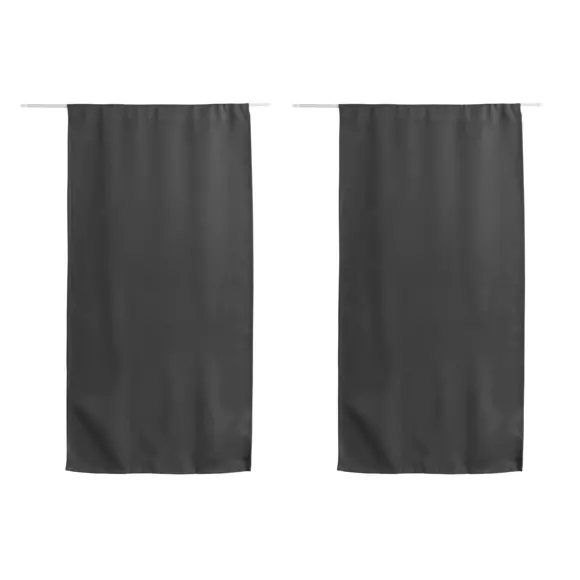 Cortina opaca con trabillas (60 x 120 cm) Night Gris oscuro