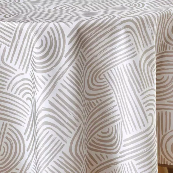 Mantel redondo anti manchas (180 cm) Pandore Blanco 2