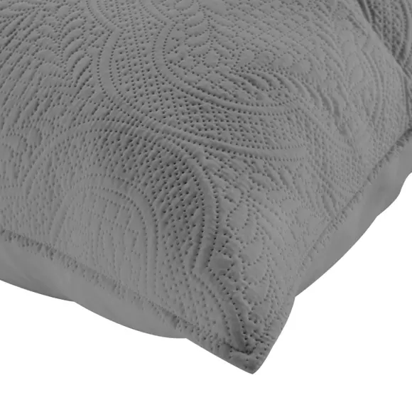 Housse de coussin (60 cm) Romane Gris anthracite 2