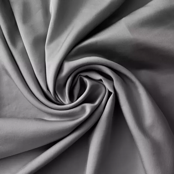Taie de traversin satin de bambou (L185 cm) Salomé Gris granit 2