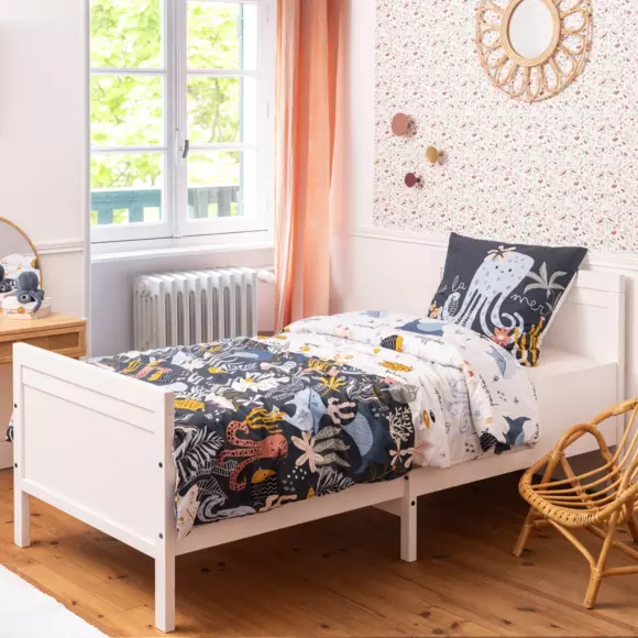 Funda nórdica y funda de almohada infantiles de algodón (140 cm) Octopia Multicolor 3