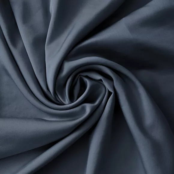Lenzuola con angoli in raso di bambù (180 x 200 cm) Salomé Blu notte
