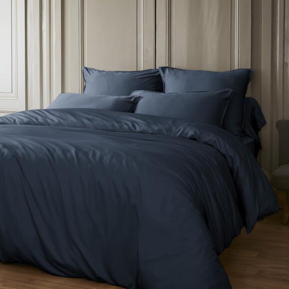 Bettbezug Bambus-Satin (240 cm) Salomé Nachtblau