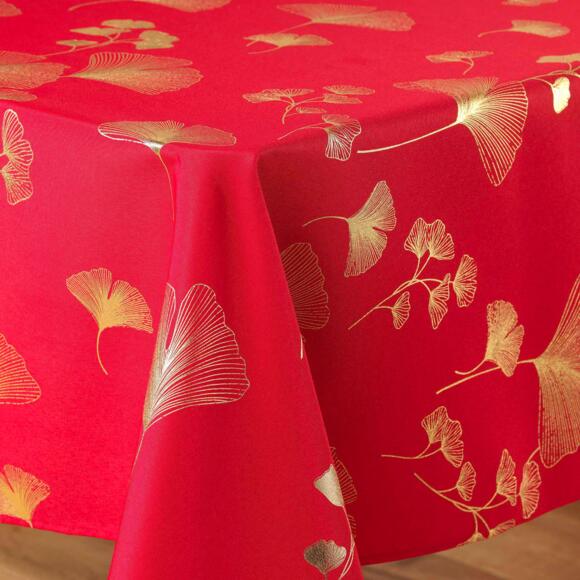 Nappe rectangulaire (L300 cm) Bloomy Rouge 2