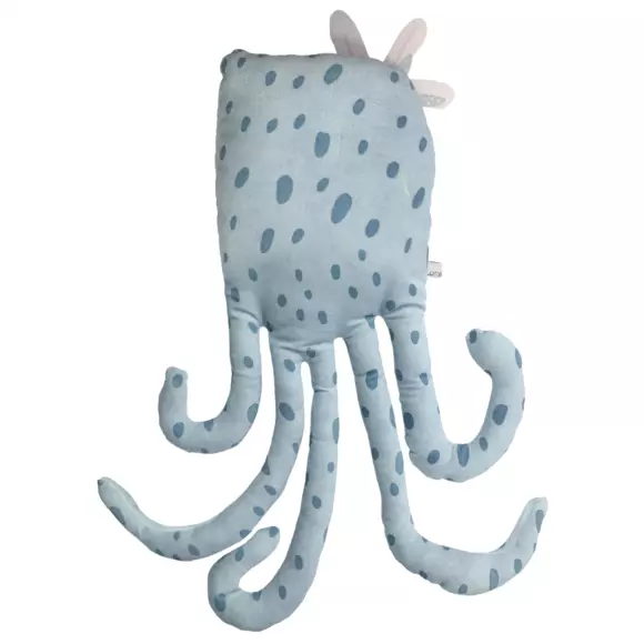 Coussin enfant pieuvre Octopia Bleu 3