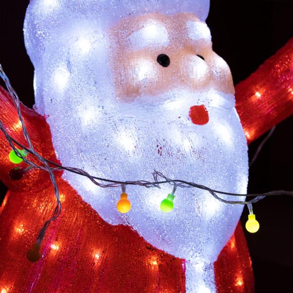 Verlichte kerstman met lichtsnoer Koud wit 180 LED 2