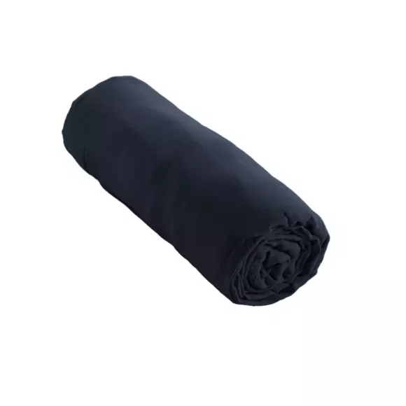 Hoeslaken Katoengaas (90 cm) Gaïa Nachtblauw 3