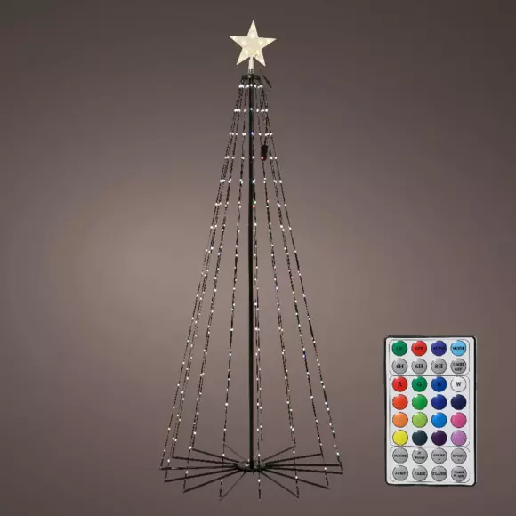 Cône lumineux dancing lights noir et  Multicolore 205 Micro LED 2