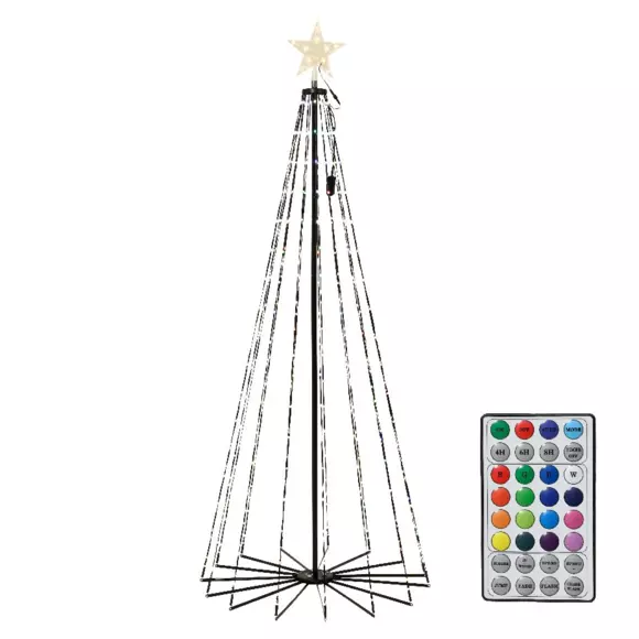 Cône lumineux dancing lights noir et  Multicolore 205 Micro LED 3