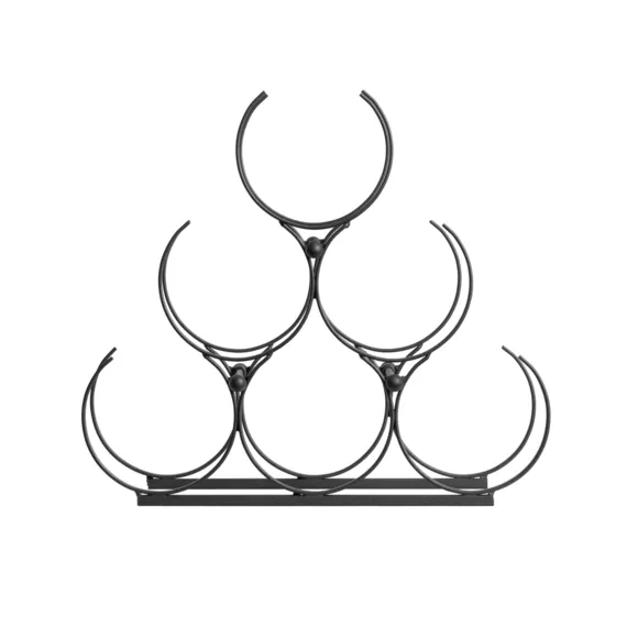 Range-bouteilles métal (H28 cm) Noa Noir