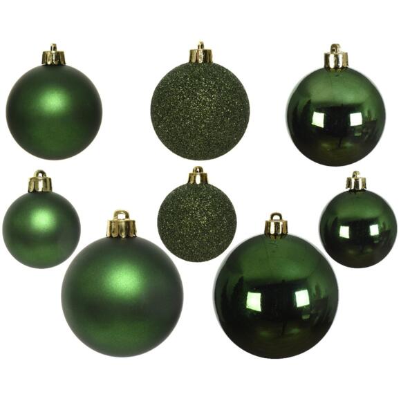Lote de 26 bolas de Navidad Lara Verde 2