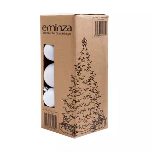 Set van 30 kerstballen New Alpine Mix Wit 3
