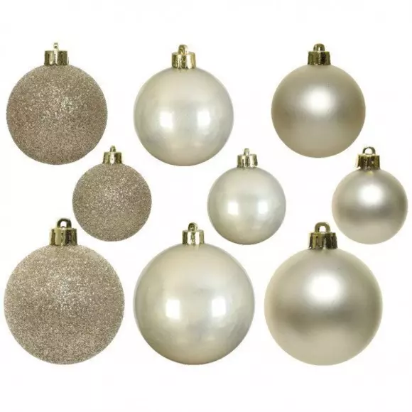 Lot de 20 boules de Noël  assorties New Alpine Perle 2