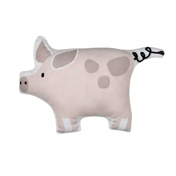 Cojín cerdito para niño Tom Rosa 2
