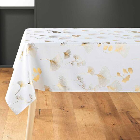 Nappe rectangulaire (L300 cm) Bloomy Blanche 3