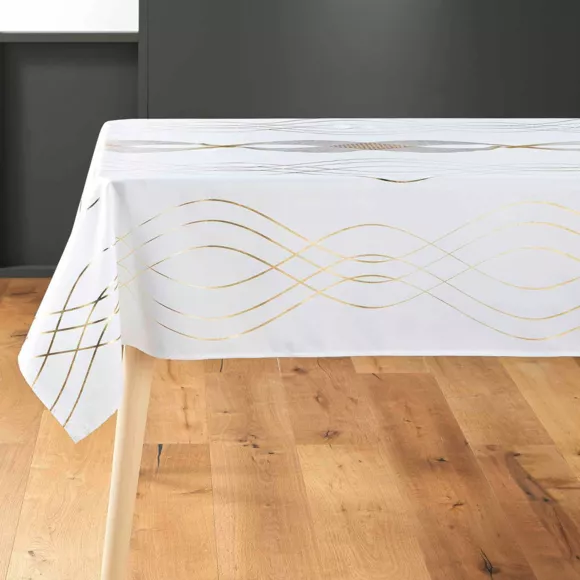 Tischdecke rechteckig (L300 cm) Pampille Weiß