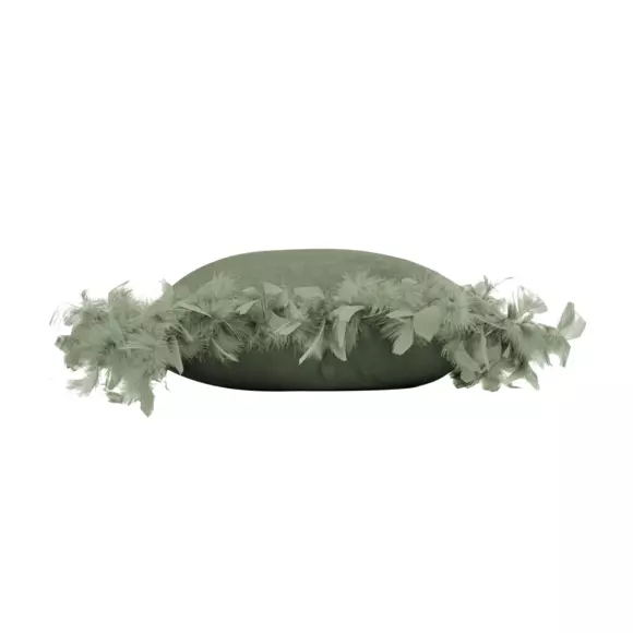Coussin carré (40 cm) Marlina Vert kaki 3