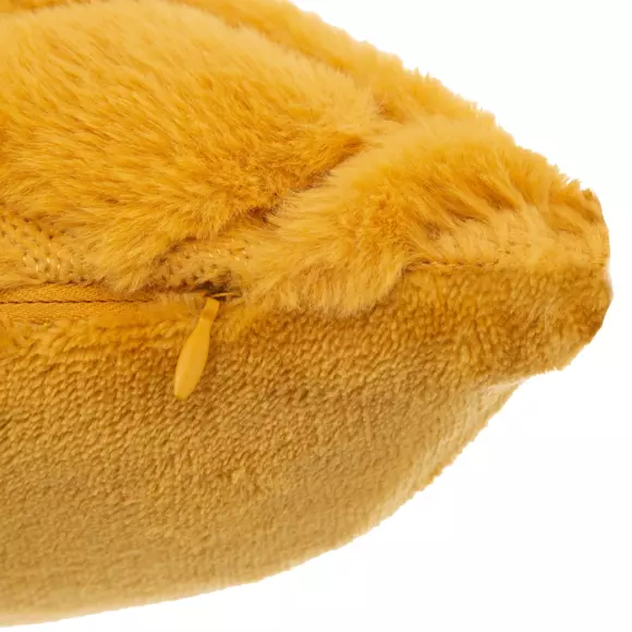 Coussin carré (45 cm) Mara Jaune ocre 2