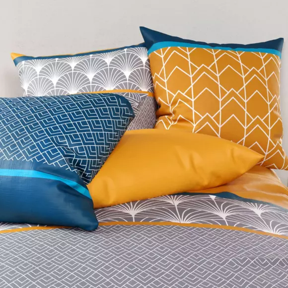 Housse de couette et une taie coton (140 cm) Lupin Verte 2