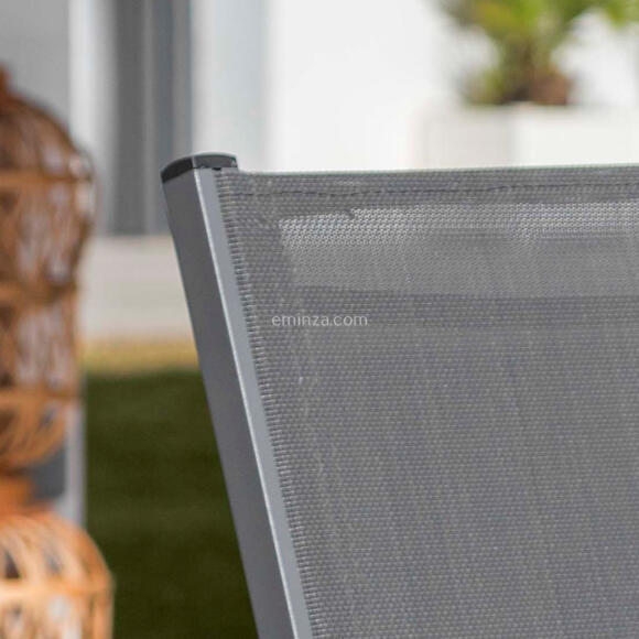 Chaise de jardin alu empilable Murano - Gris ardoise