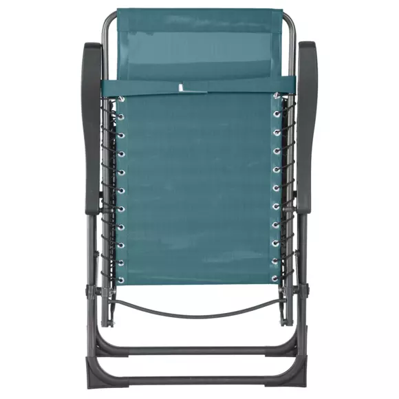 Fauteuil de jardin relax Silos - Bleu canard