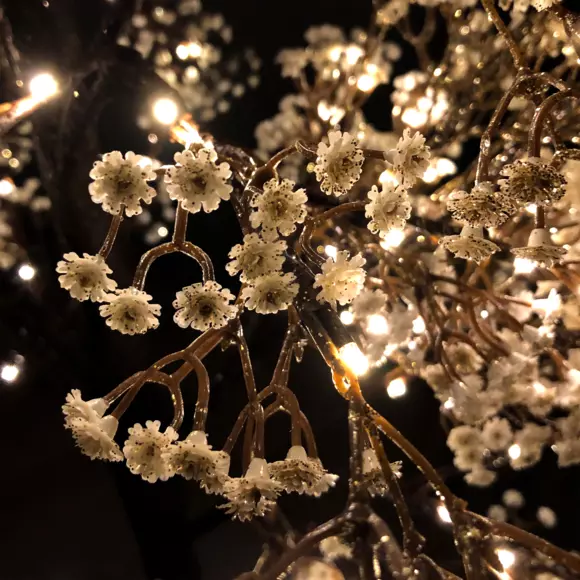 Árbol luminoso Gysophile 150 cm Blanco cálido