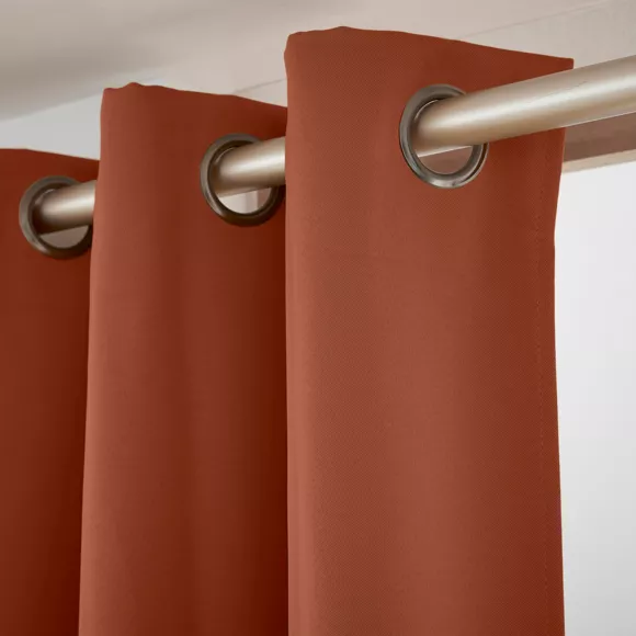 Rideau obscurcissant thermique (140 x 260 cm) Calore Terracotta