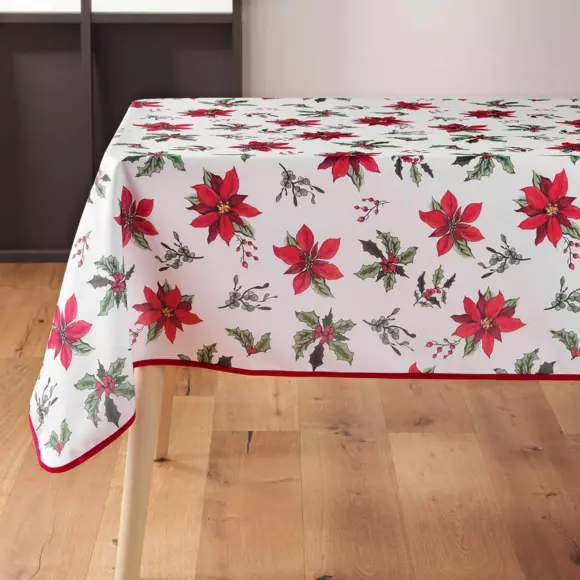 Mantel rectangular  (L240 cm) Amaryllis Blanco 3