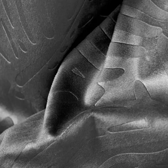 Rideau occultant velours (140 x 240 cm) Fern Gris anthracite