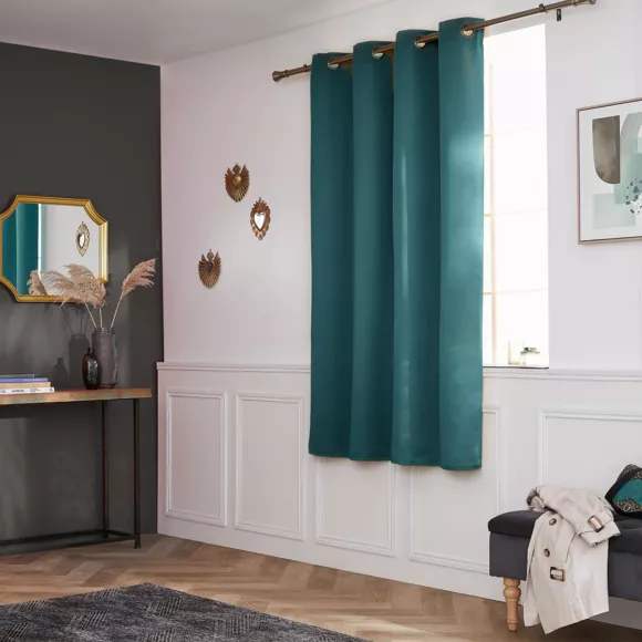 Rideau obscurcissant (140 x 180 cm) Dark Bleu canard