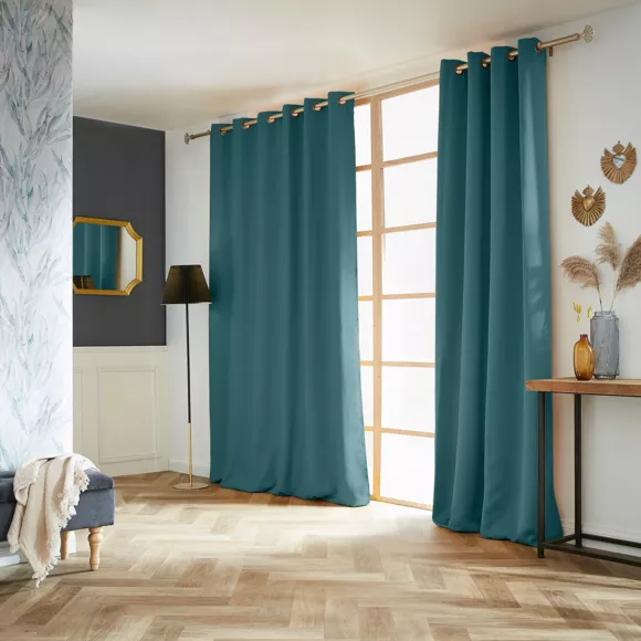 Cortina opaca (180 x 260 cm) Obscure Azul trullo