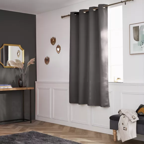 Rideau obscurcissant (140 x 180 cm) Dark Gris anthracite