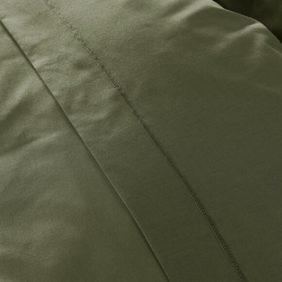 Drap plat percale de coton (270 cm) Cali Rozemarijngroen