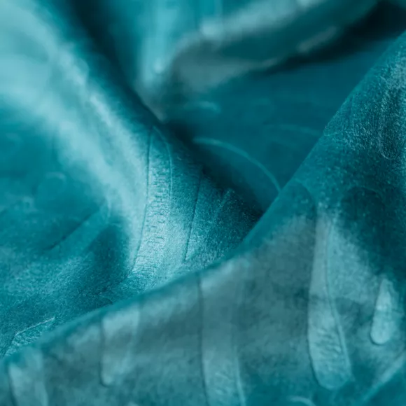 Tenda oscurante velluto (140 x 180 cm) Fern Blu petrolio