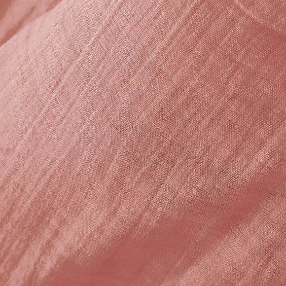 Hoeslaken Katoengaas (140 cm) Gaïa Perzik roze 2