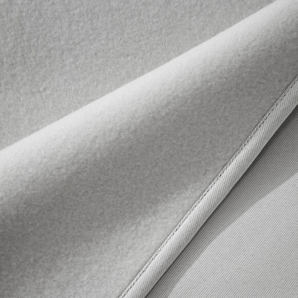 Cortina térmica opaca con cinta fruncidora (140 x 240 cm) Calore Gris claro.