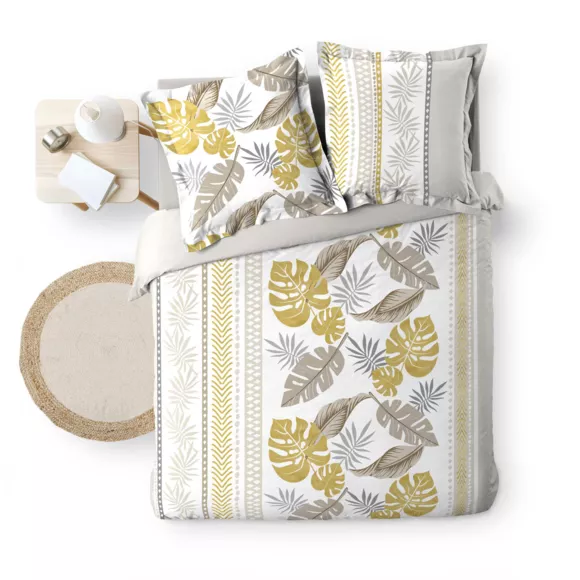 PARURE 3 P. 260 x 240 CM IMPRIME 57 FILS ALLOVER MOANA