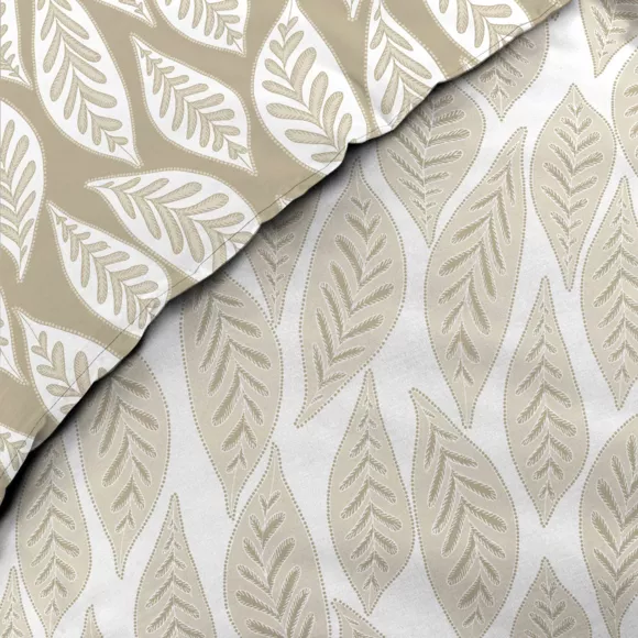 Funda nórdica y dos fundas en algodón (240 x 220 cm) Mareva Beige