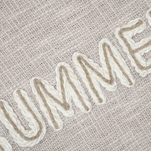Cubresofá en algodón  (125 x 150 cm) Arcachon Beige