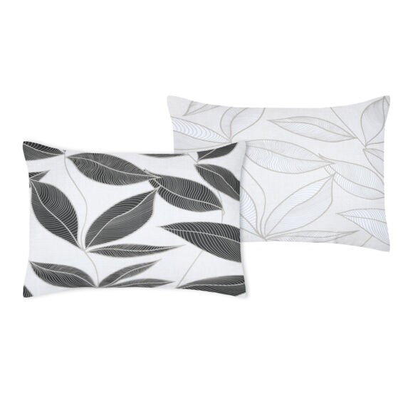 Taie d'oreiller rectangulaire percale de coton (50 x 70 cm) Matisse Grise