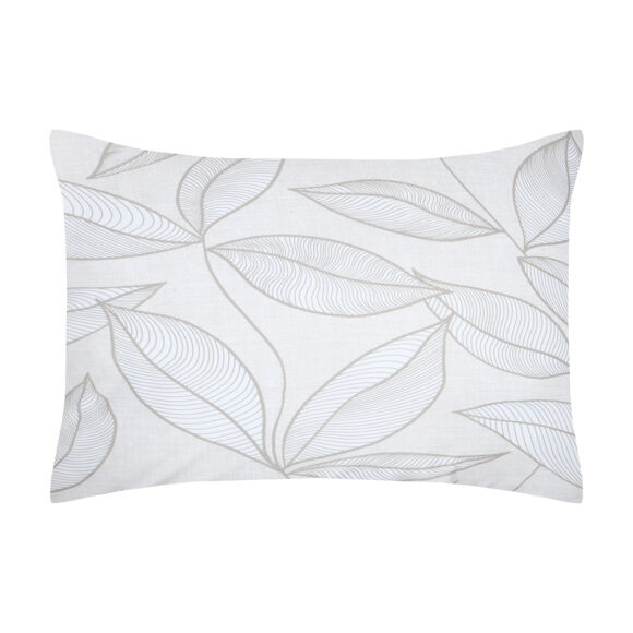 Federa cuscino letto rettangolare percalle di cotone (50 x 70 cm) Matisse Grigio