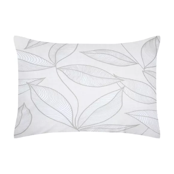 Funda de almohada rectangular en percal de algodón (50 x 70 cm) Matisse Gris