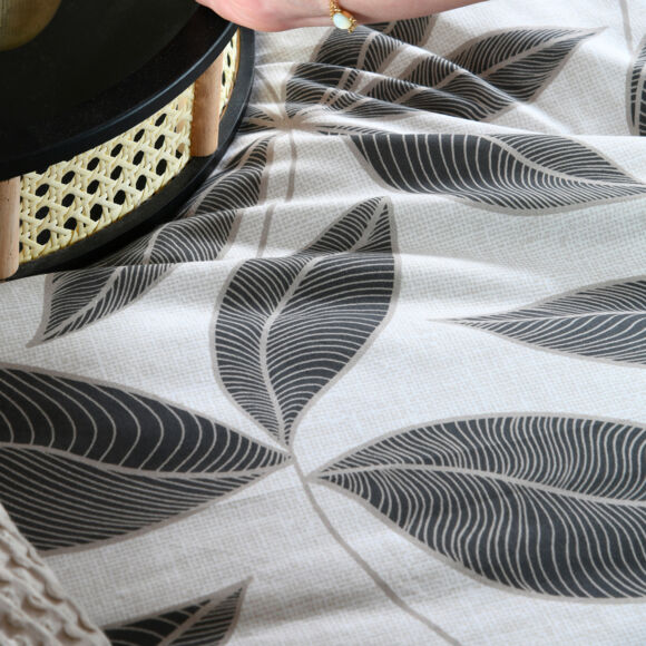 Funda nórdica en percal de algodón (260 x 240 cm) Matisse Gris