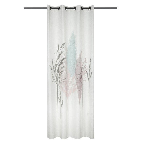 Vorhang aus Polyester (140 x 260 cm) Coralia Cremeweiß