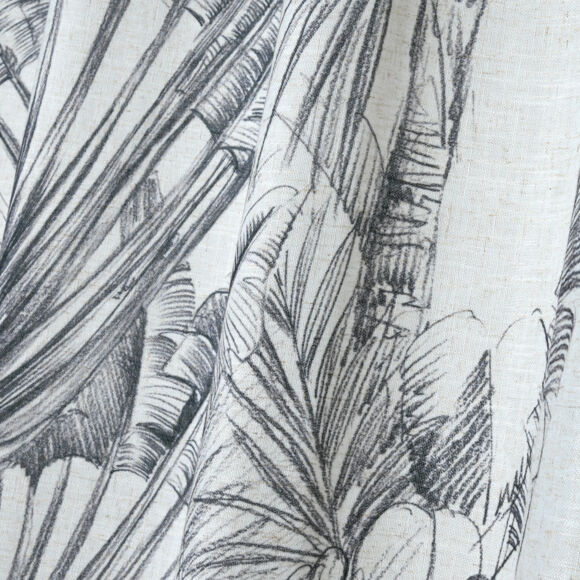 Overgordijn polyester (140 x 260 cm) Orissa Grijs